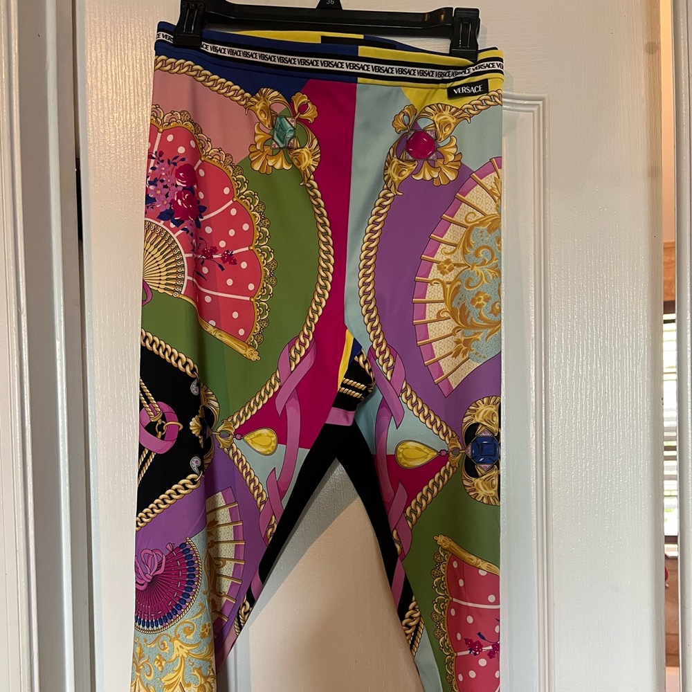 Versace women VENTAGLI LEGGINGS